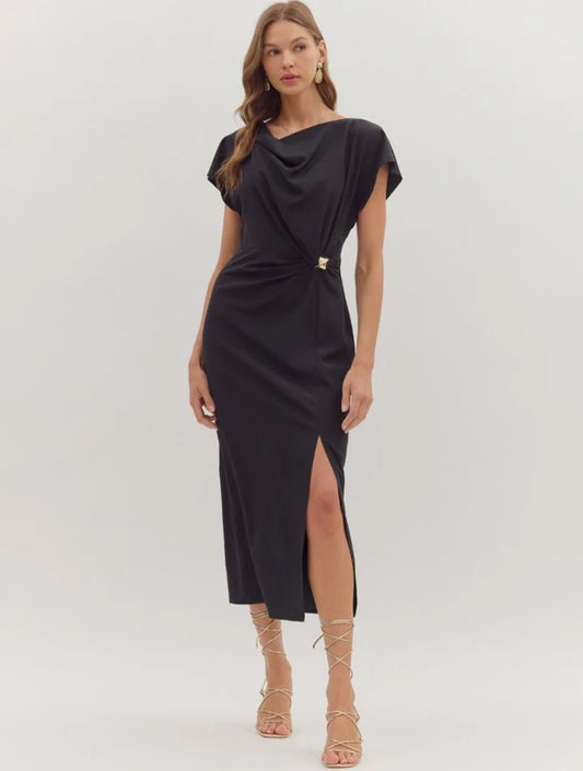 Mandy MIDI Dress- Black