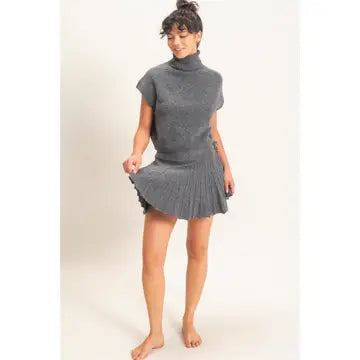 Harlyn Knit Set- Charcoal