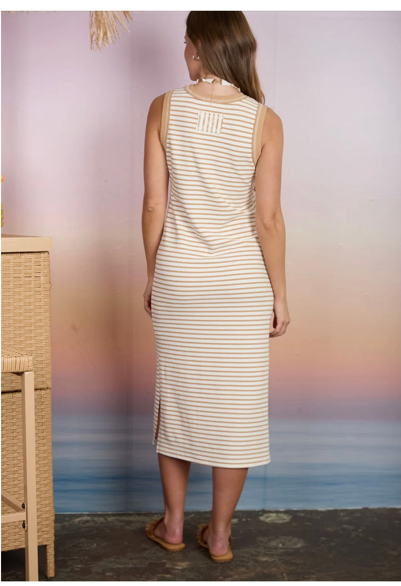 Liz Stripe MIDI Dress