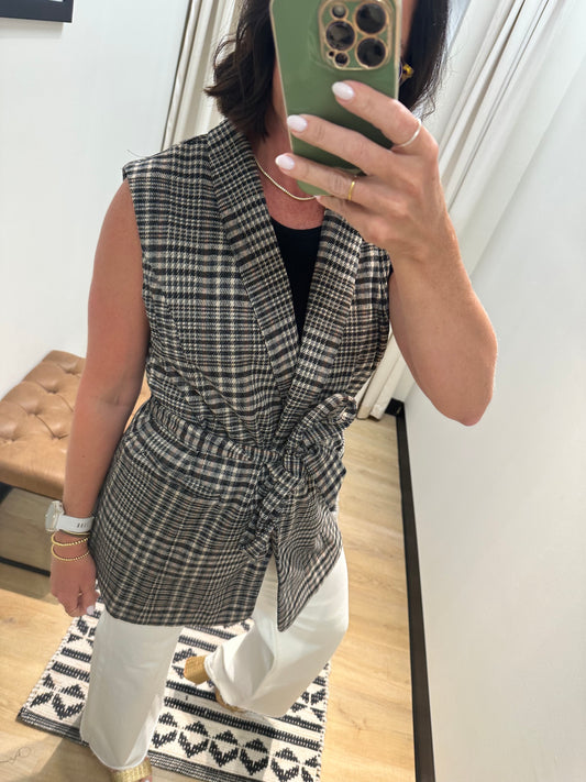 Lauryn Tie Waist Vest