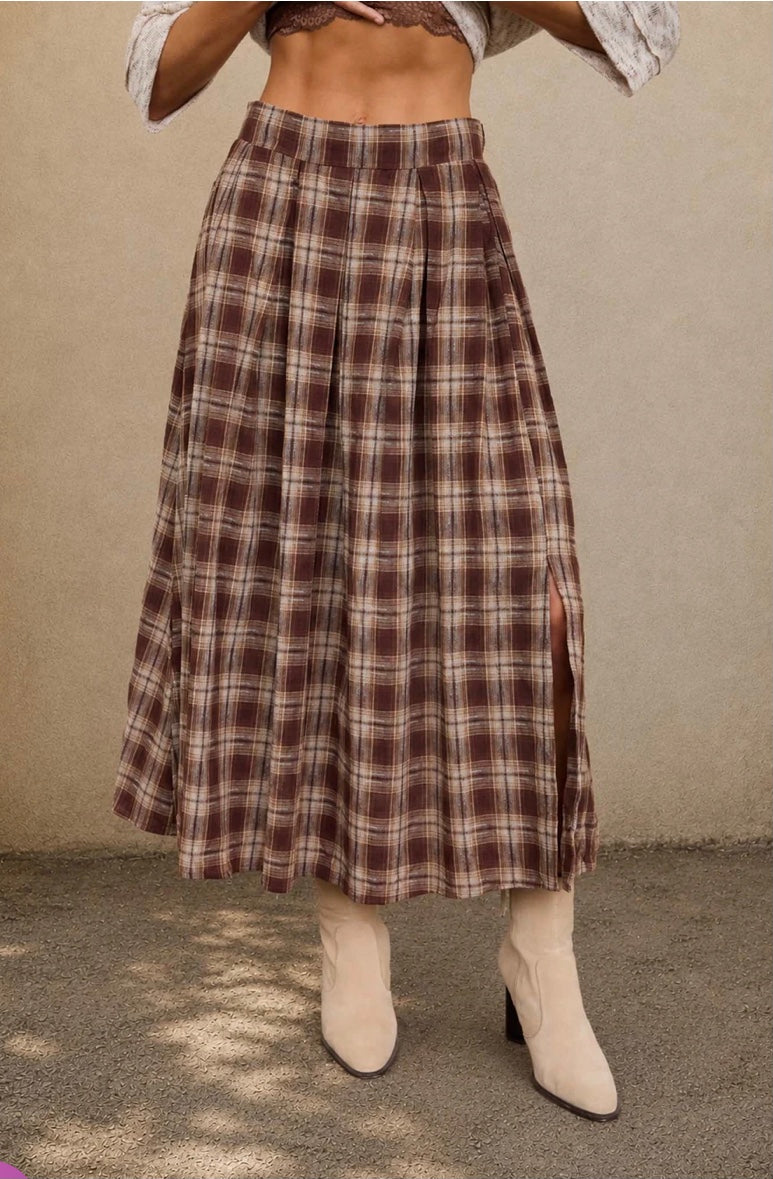 Samantha Plaid Skirt