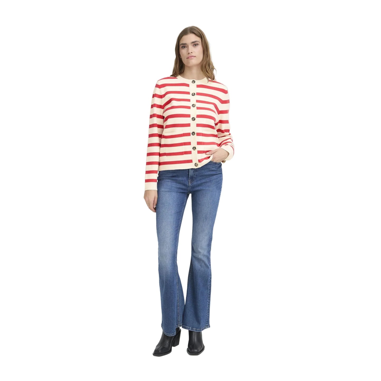 Boston Stripe Cardigan