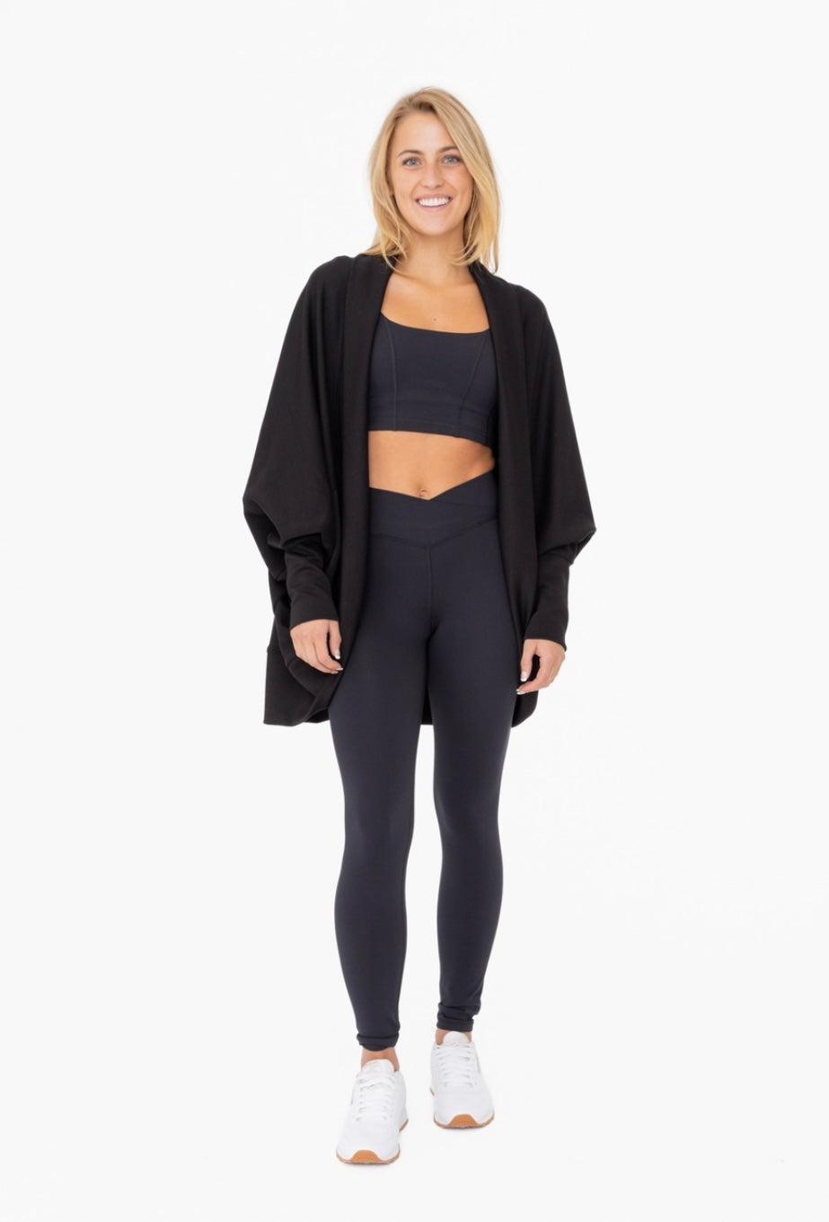 Connie Cocoon Cardigan- Black