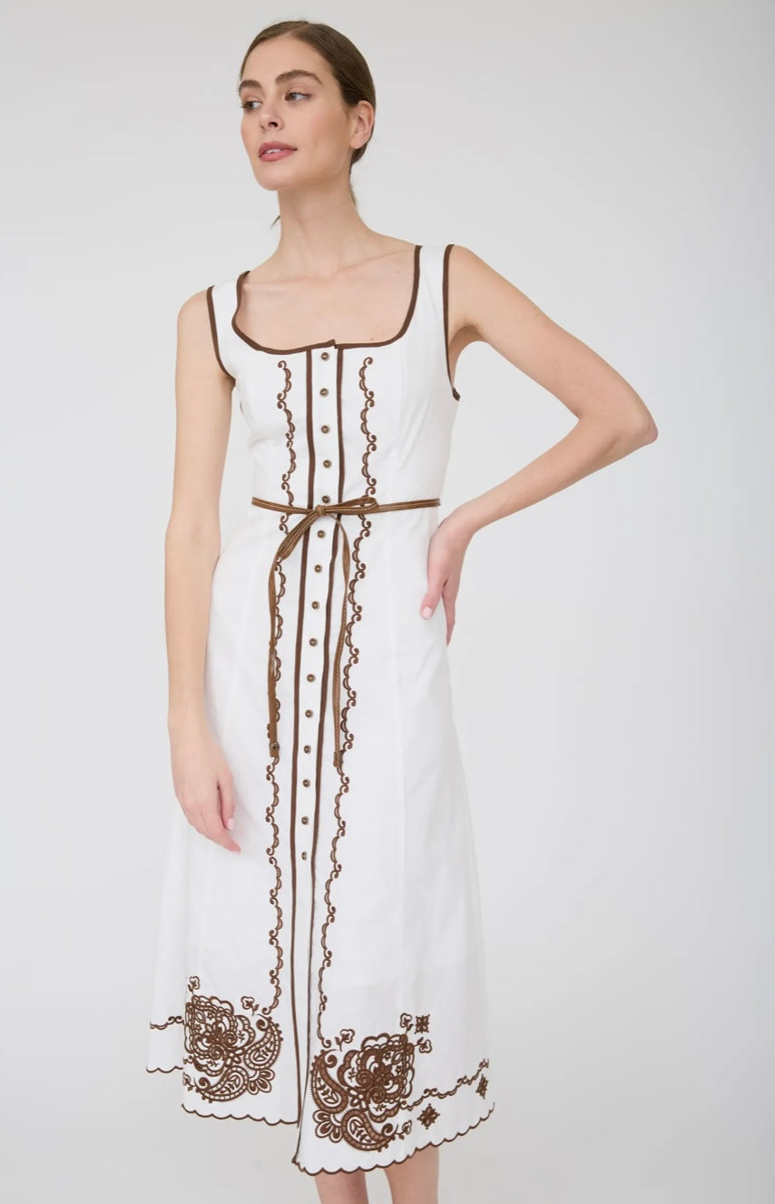 Floral Embroidered Dress