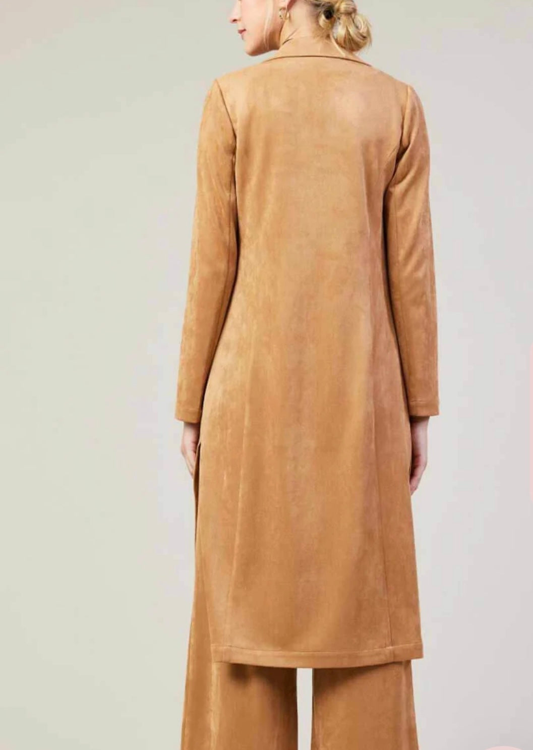 Grace Faux Suede Duster