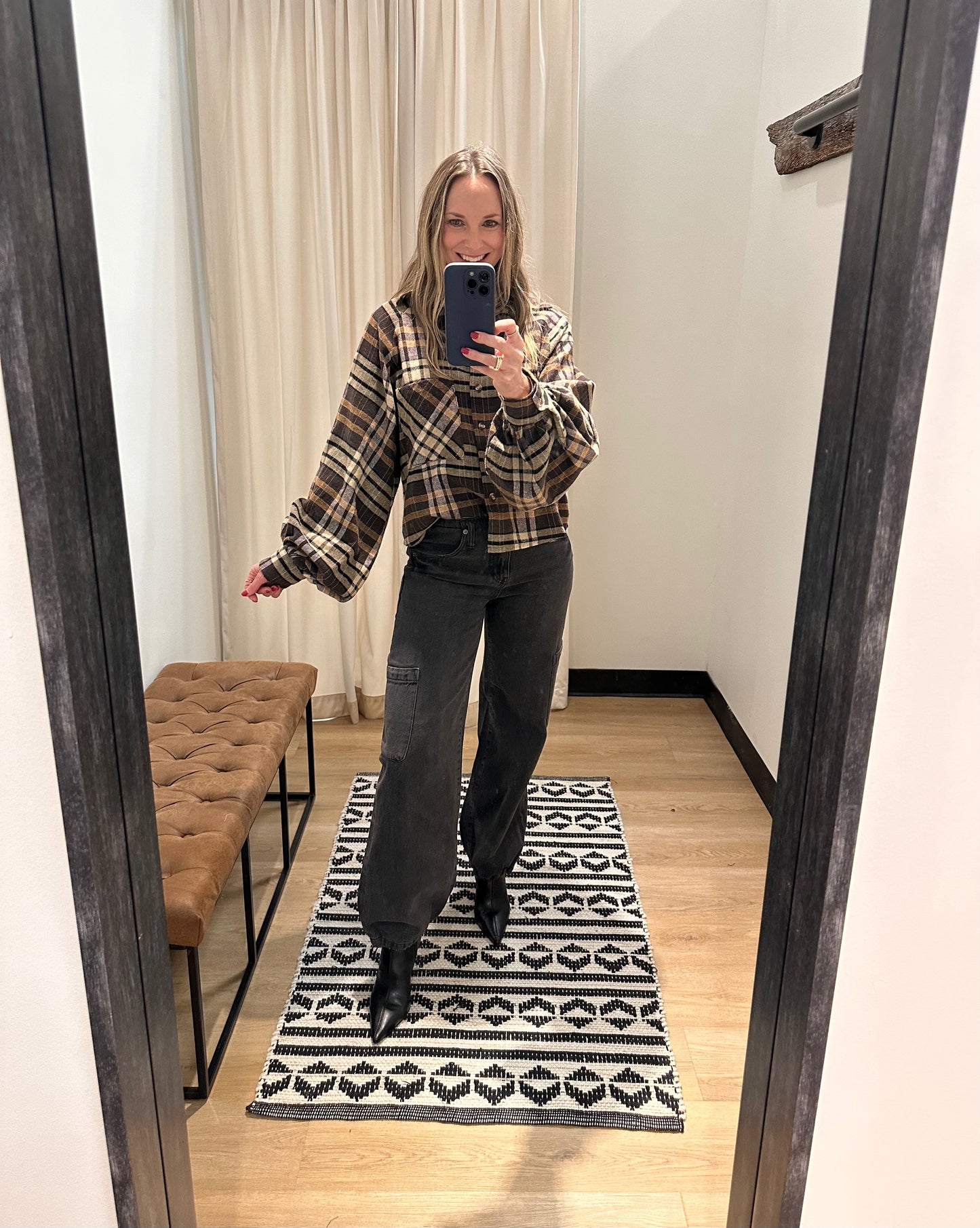 Brielle Brown Woven Shirt