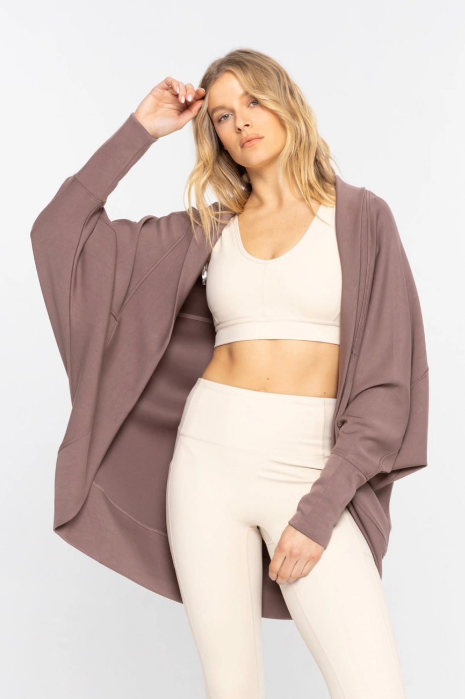 Connie Cocoon Cardigan- Deep Taupe
