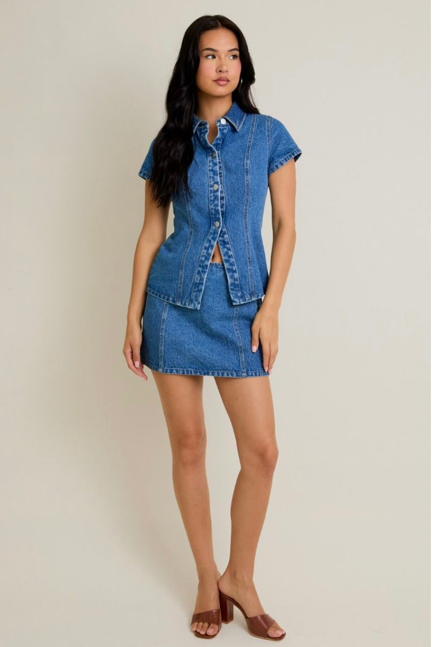Wiley Denim Top