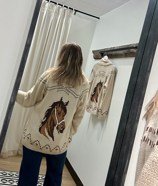Estelle Horse Cardigan