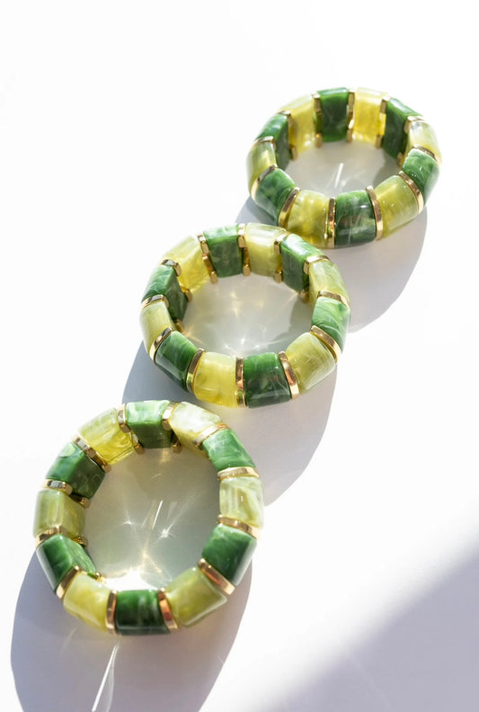 Bibi Stretch Bracelet- Green