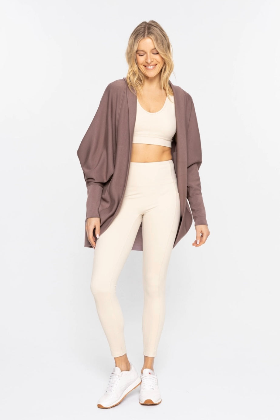 Connie Cocoon Cardigan- Deep Taupe