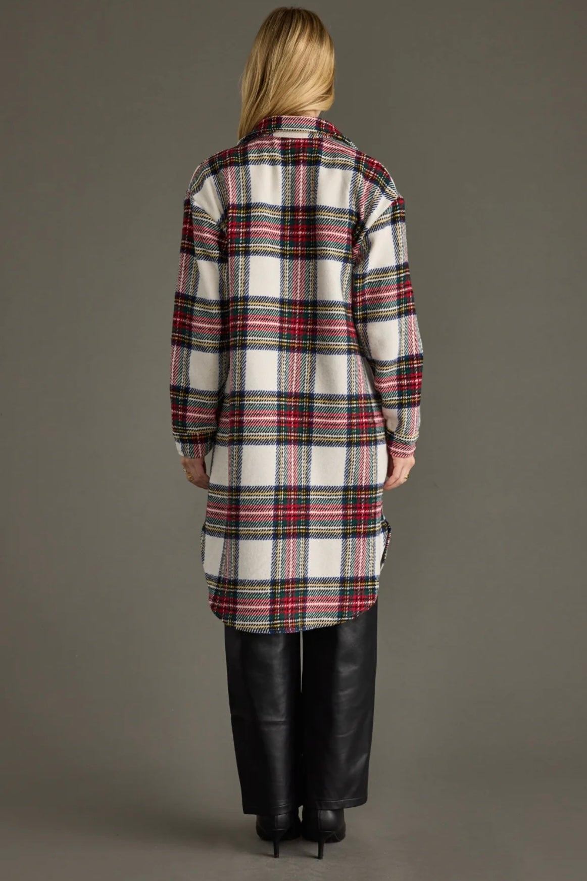 Manchester Plaid Long Flannel-Ivory – Oak Boutique Hot Springs