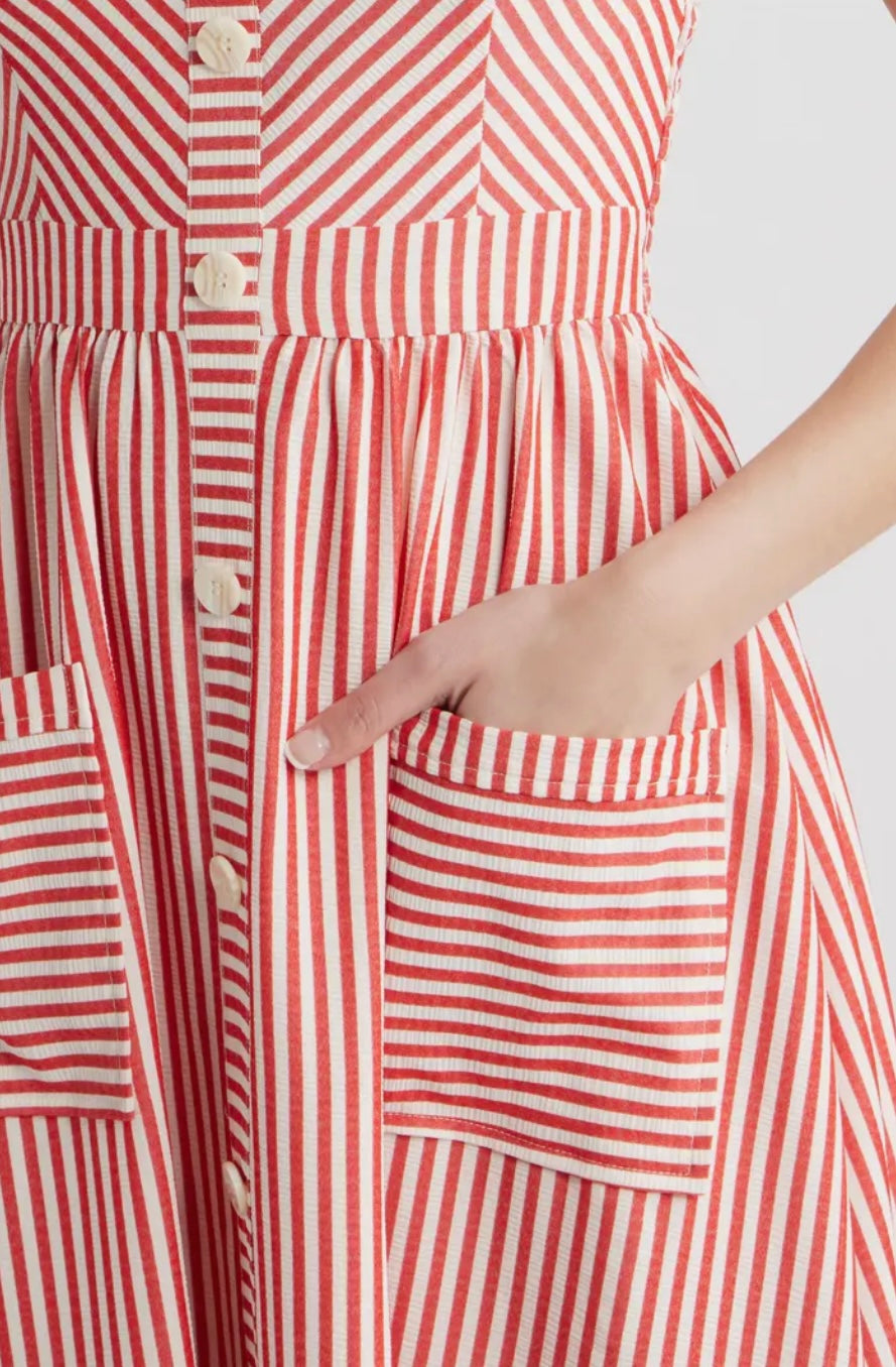 Scottie Striped Sundress