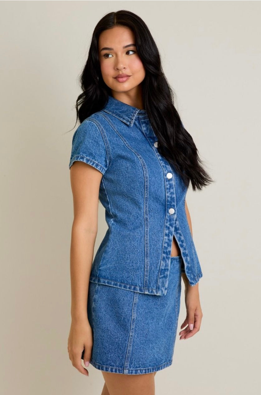 Wiley Denim Top