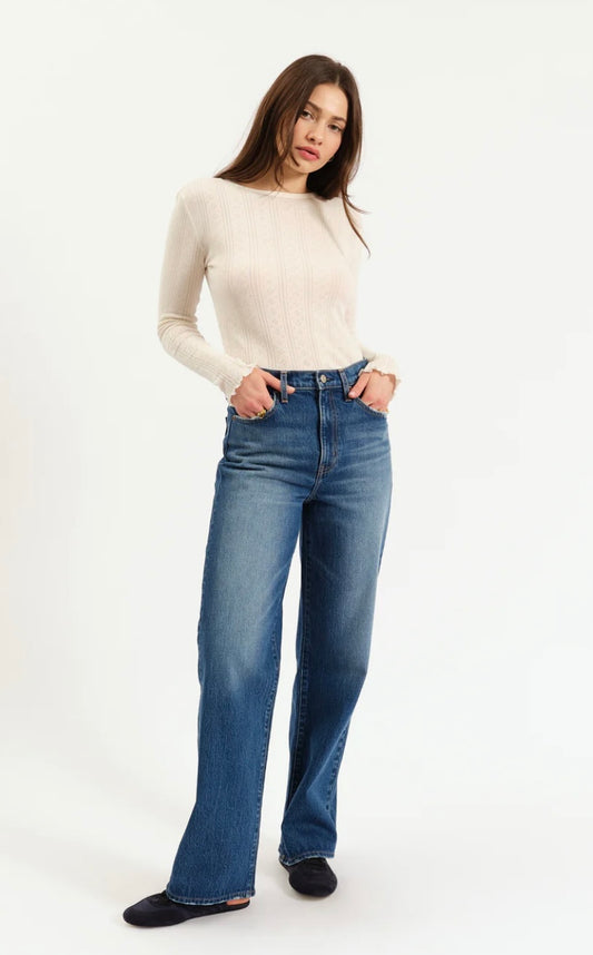 City Straight High Rise In Bright Blue