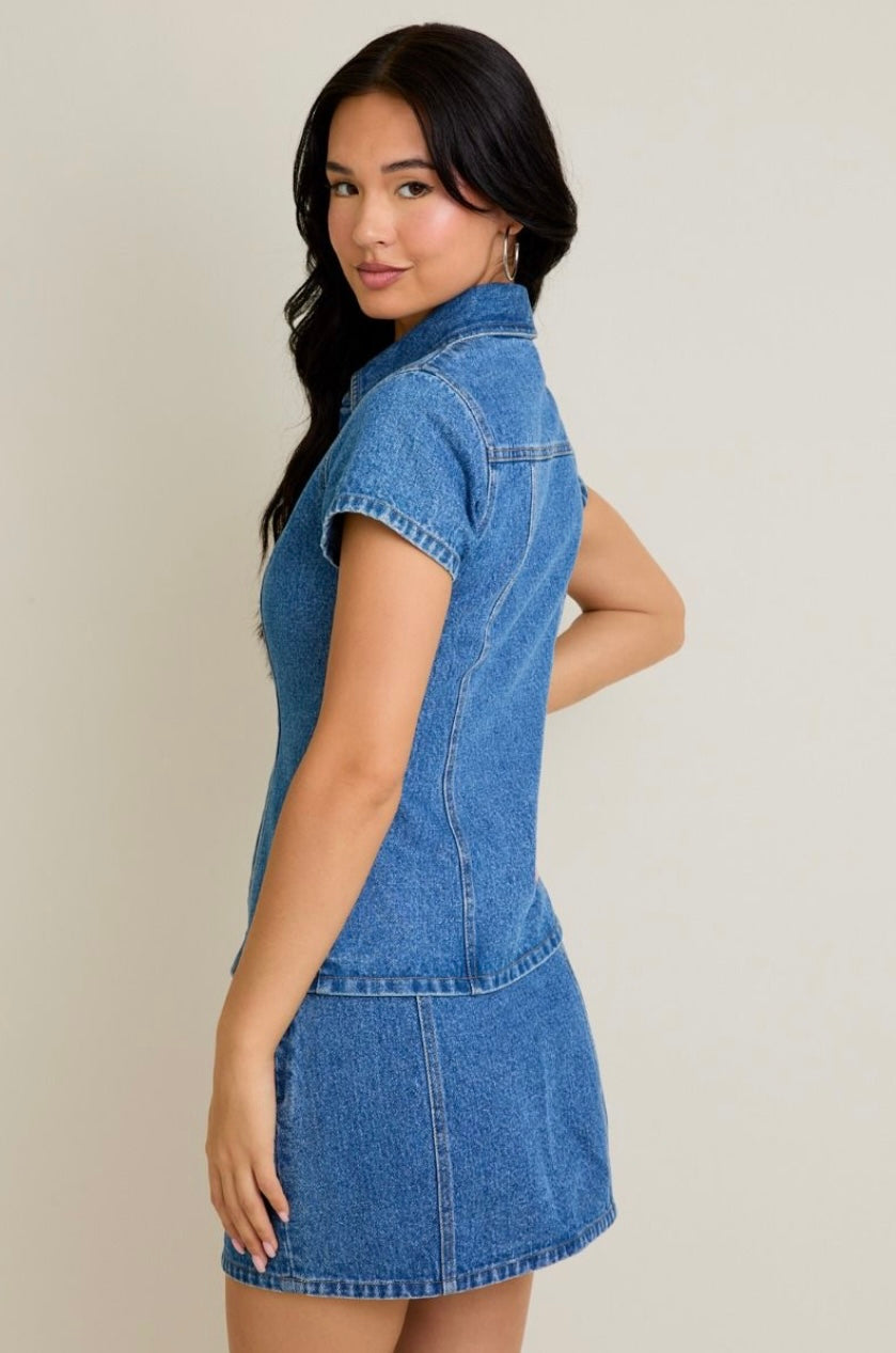 Wiley Denim Top