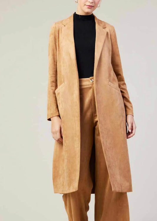Grace Faux Suede Duster