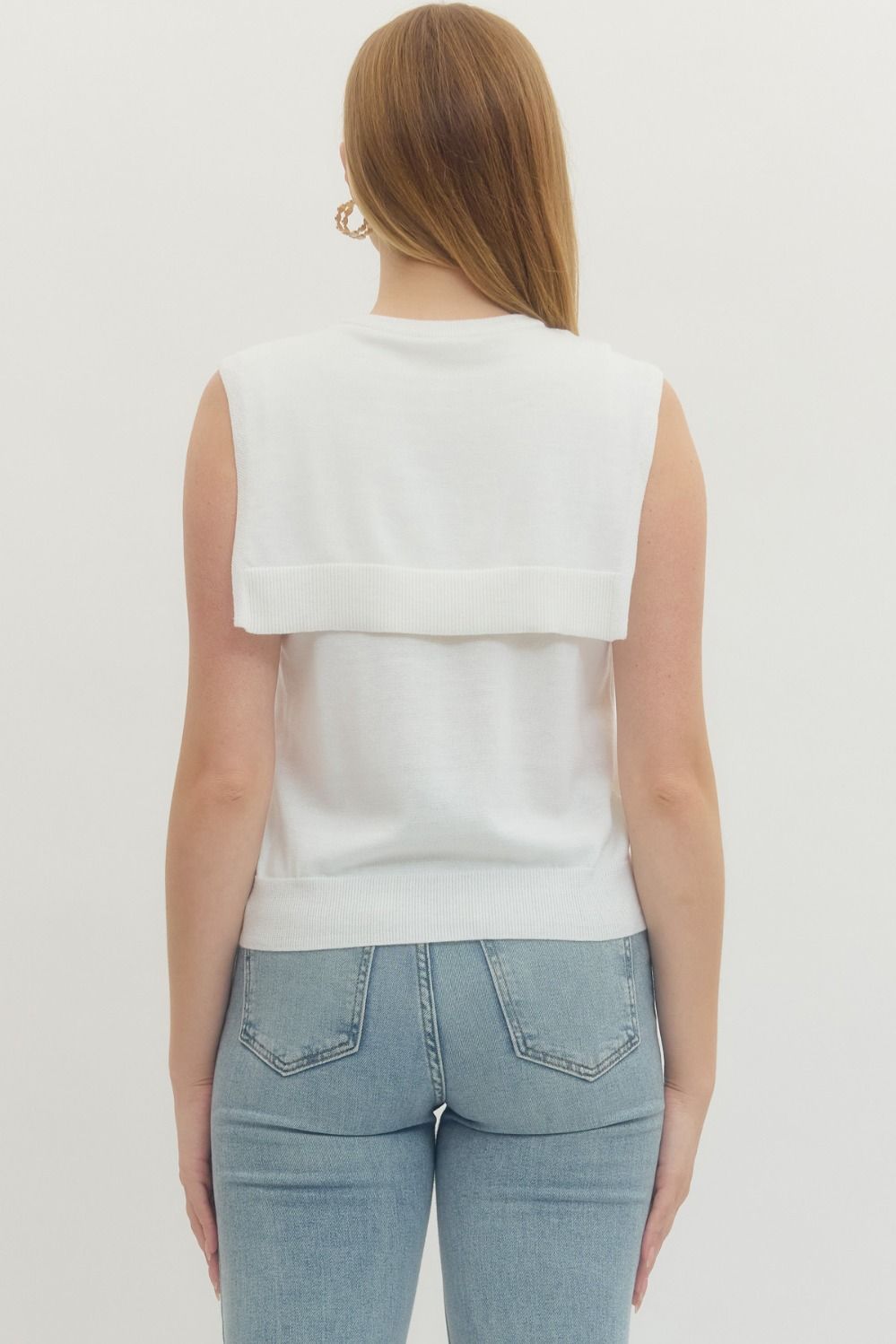 Kailyn Shoulder Wrap Top- Ivory