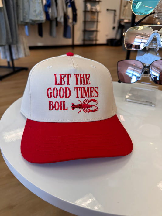 Let The Good Times Boil Canvas Trucker Hat