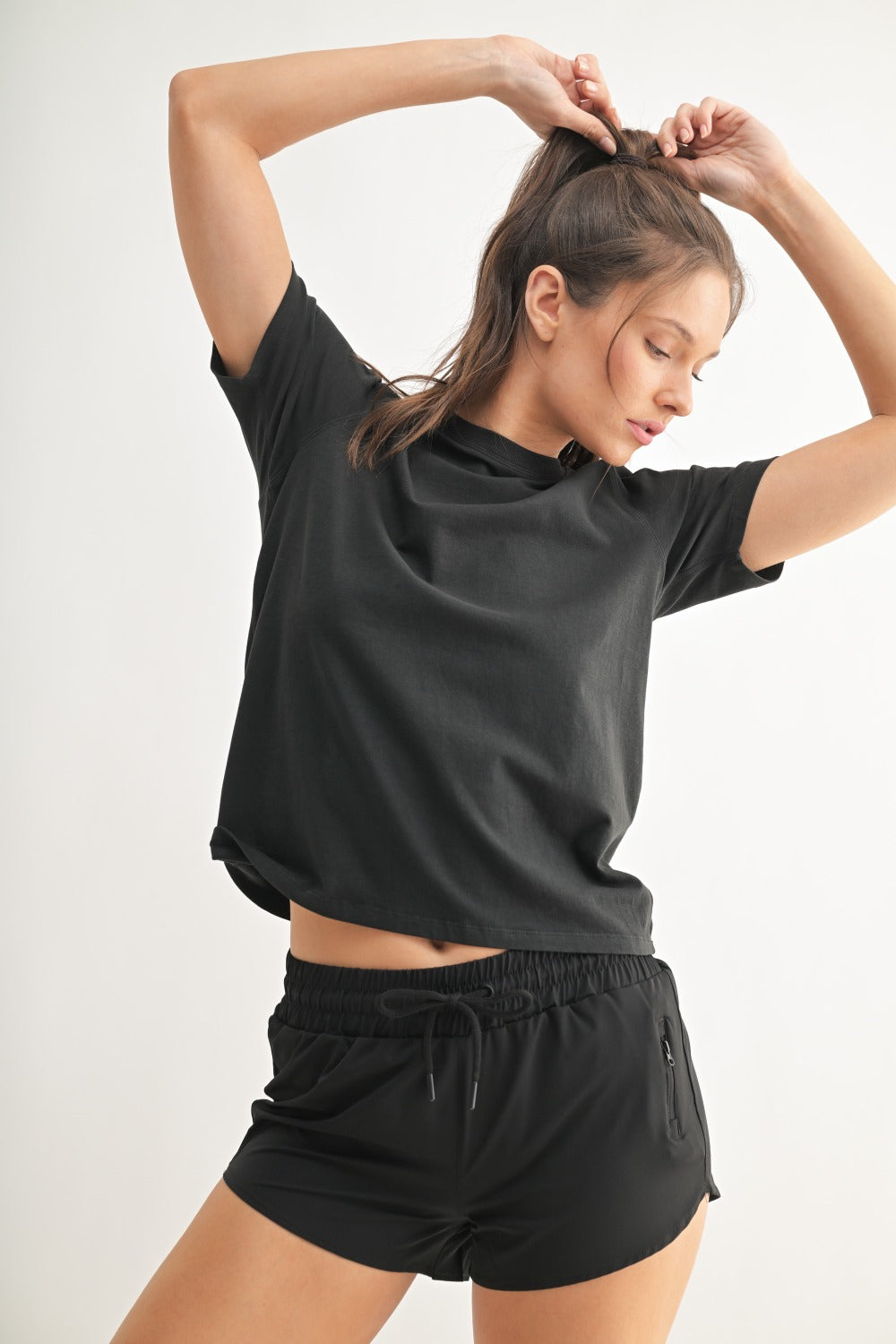Classic Boxy Fit Tee- Black