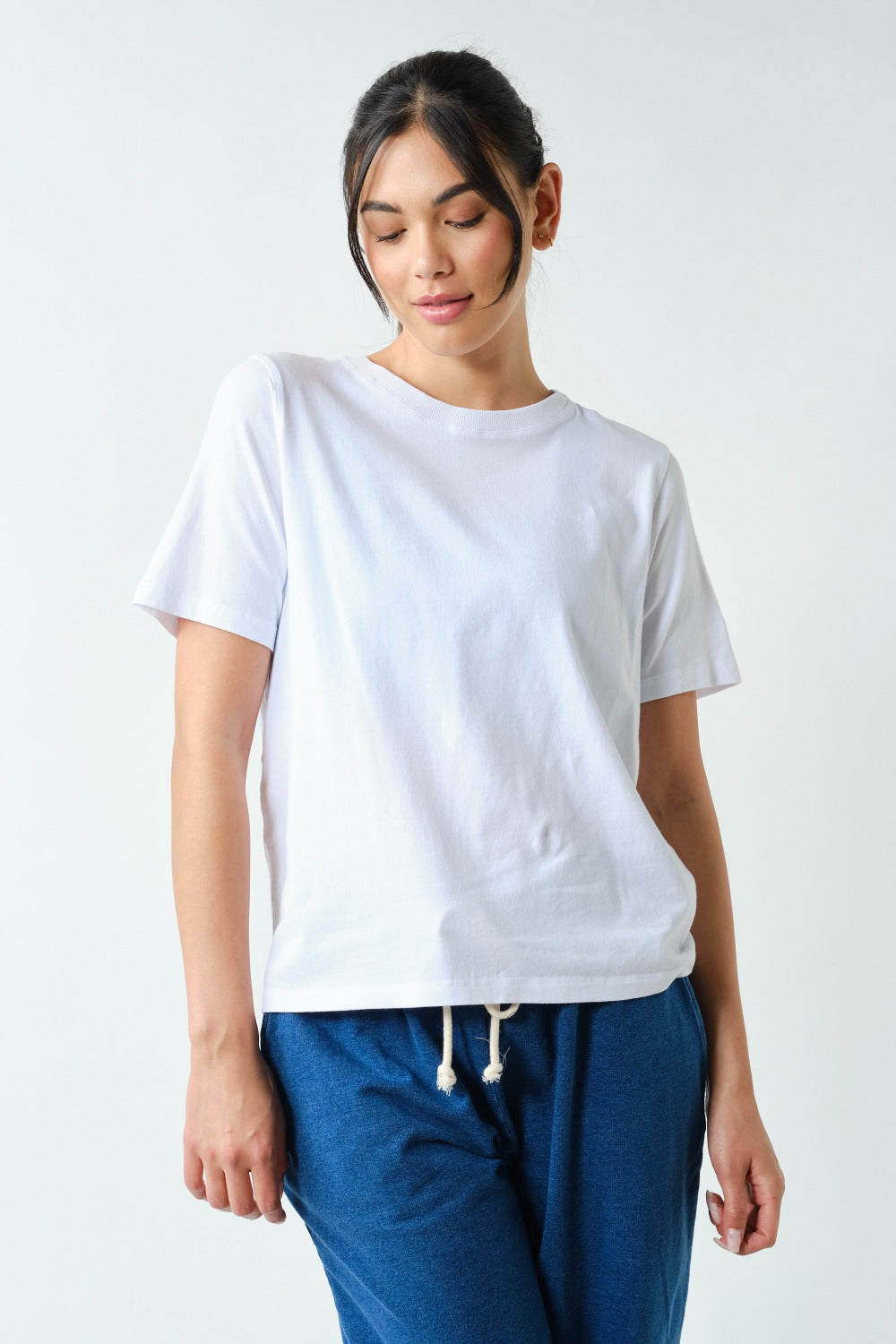 Classic Boxy Fit Tee- White