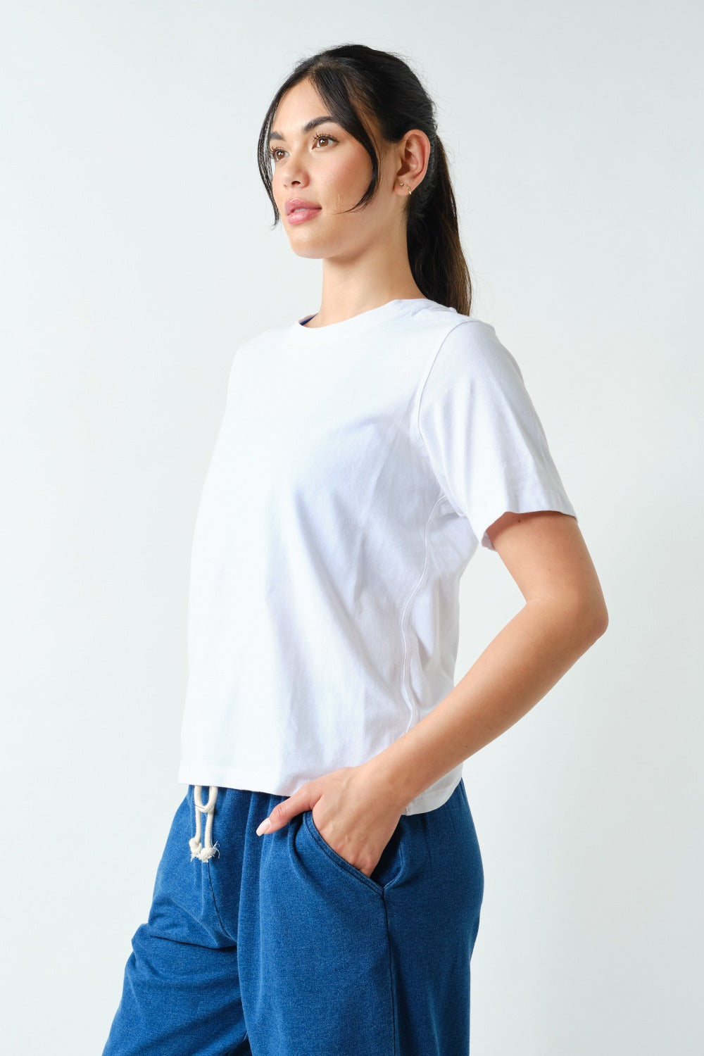 Classic Boxy Fit Tee- White