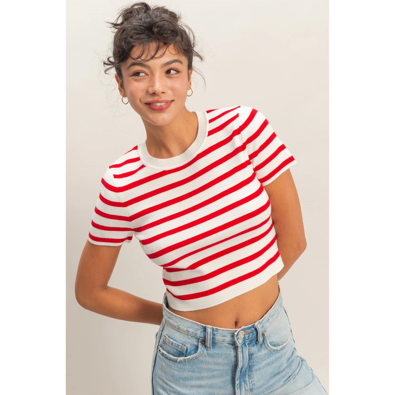 Kali Striped Crop Top