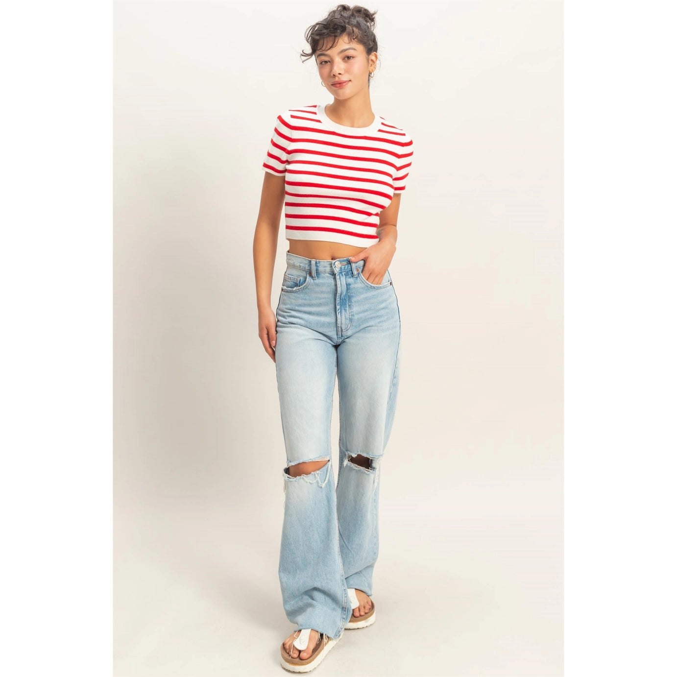 Kali Striped Crop Top