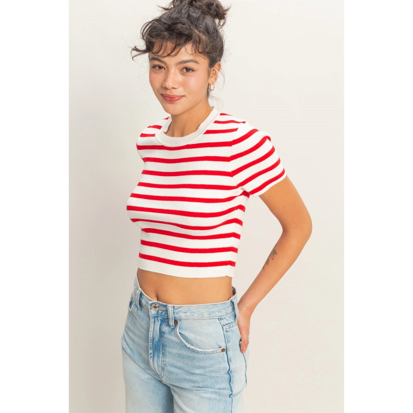 Kali Striped Crop Top