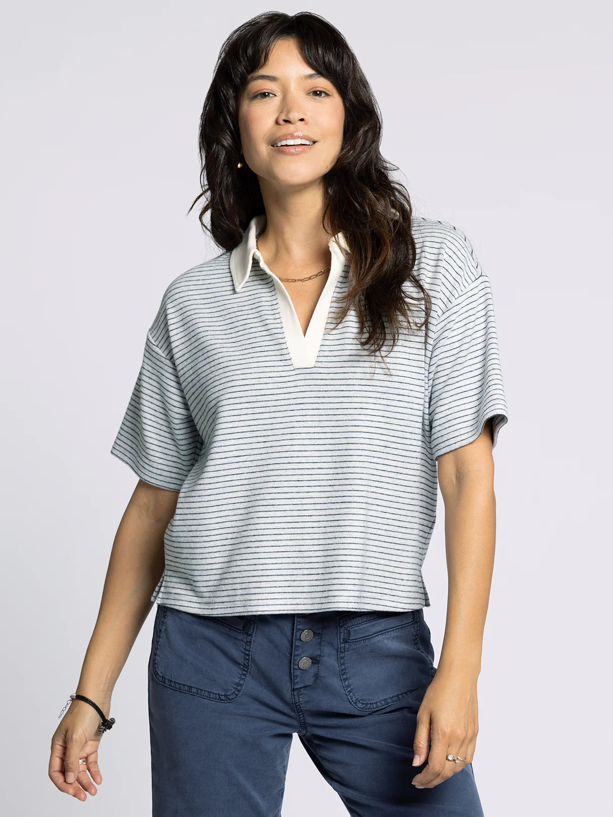 Calix Top- Navy