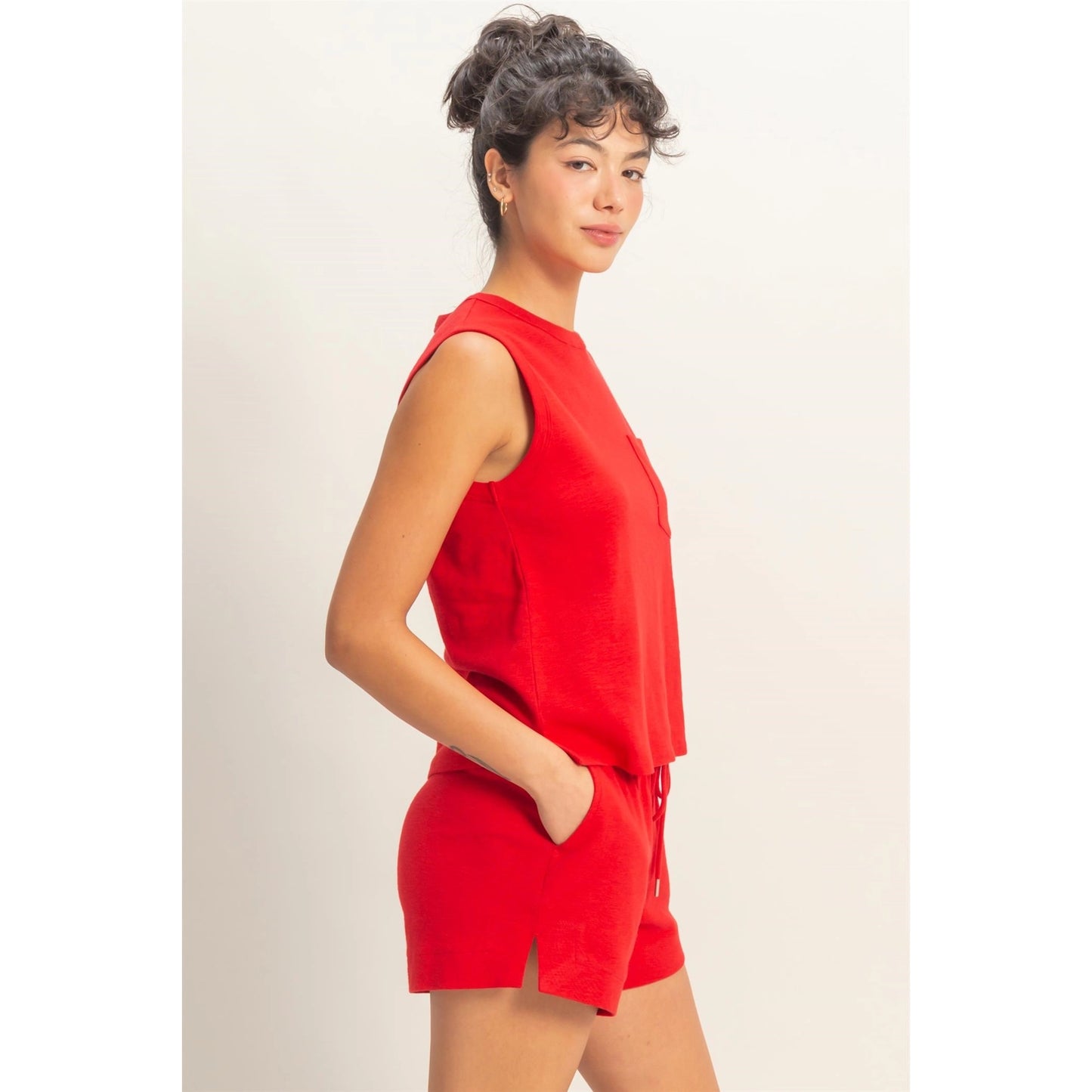 Carlee Tank- Red