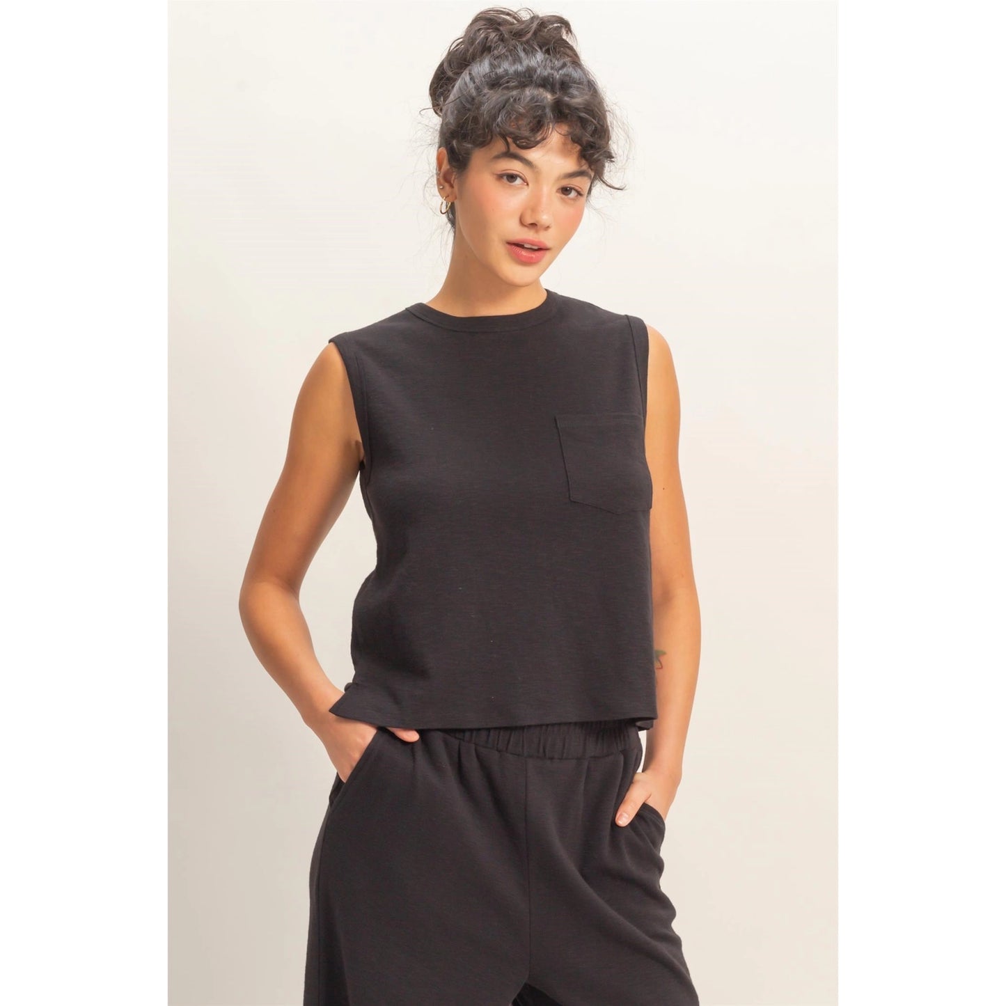 Carlee Tank- Black