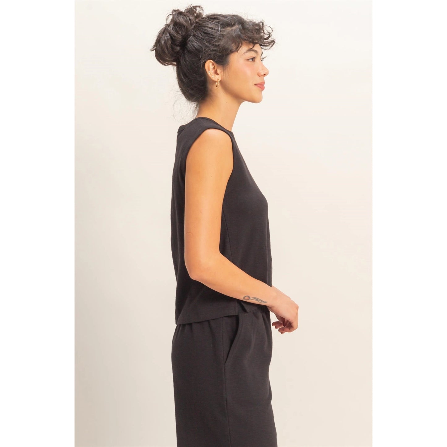 Carlee Tank- Black