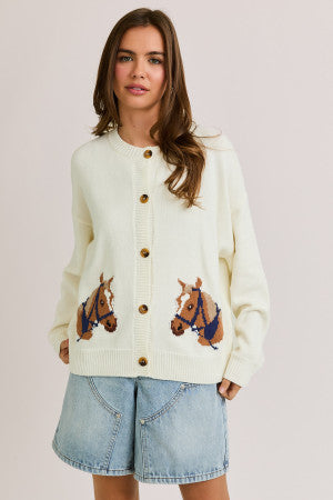 Horse Graphic Cardigan