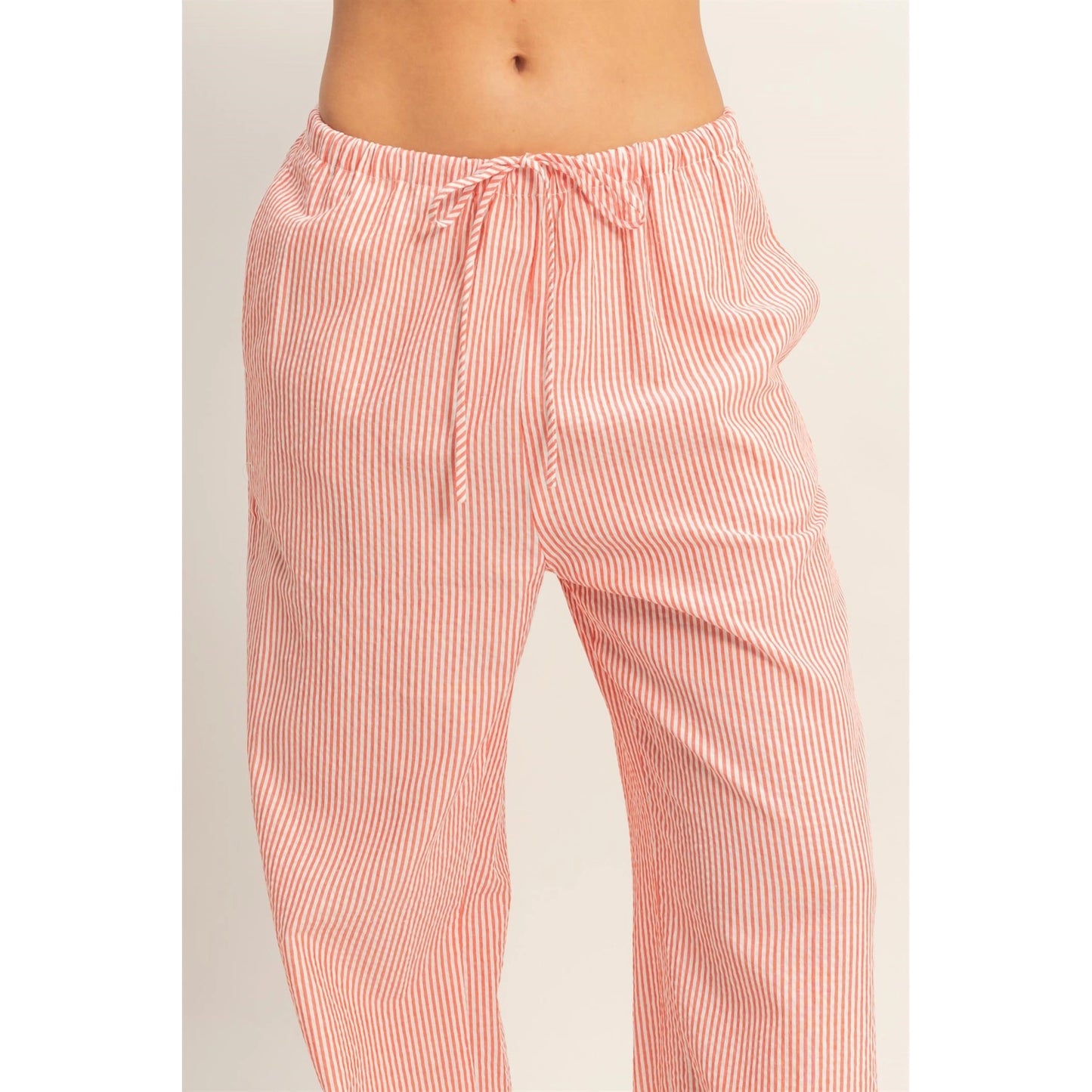 Reece Striped Pant- Red