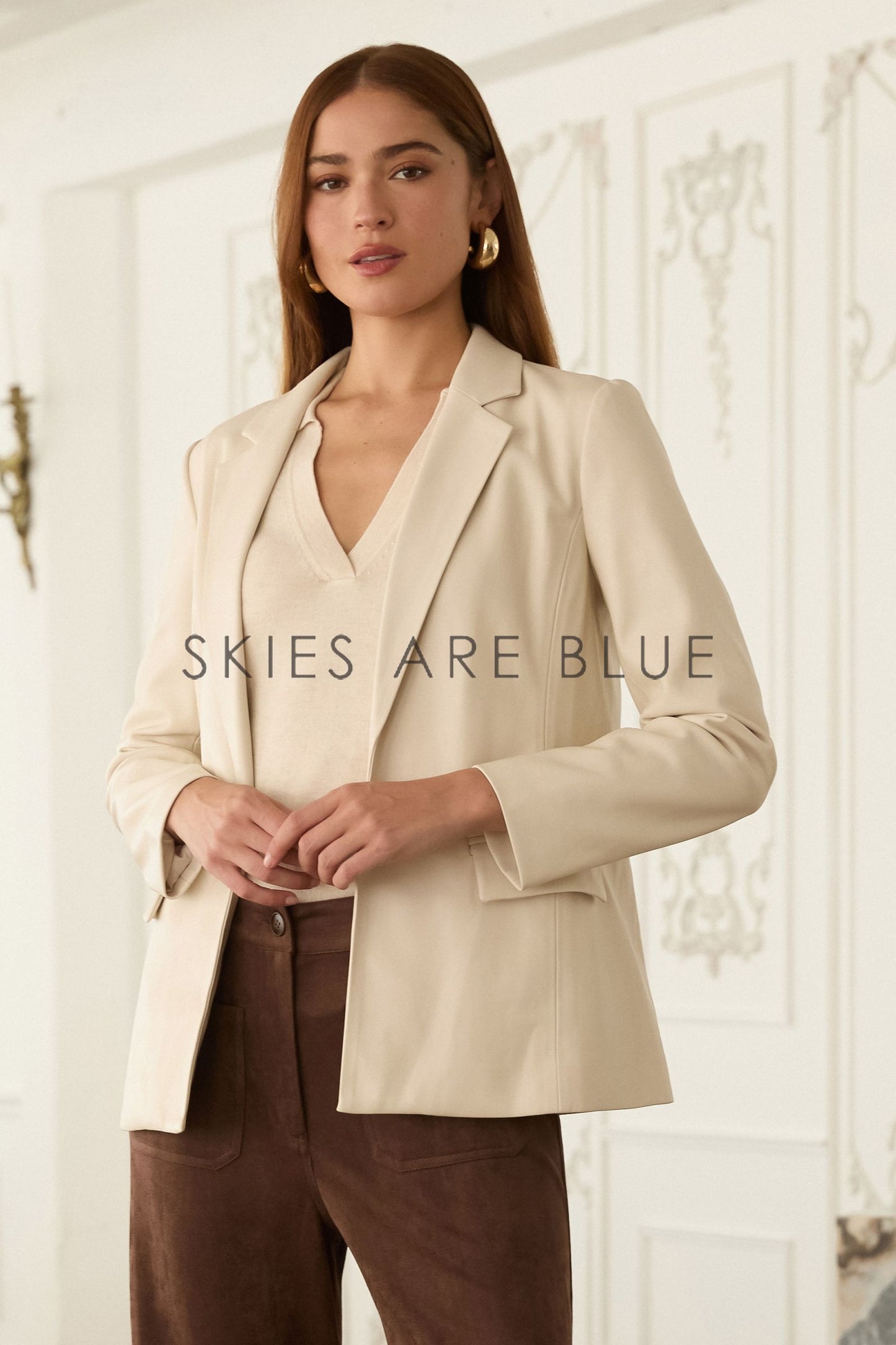 Opal Faux Leather Blazer