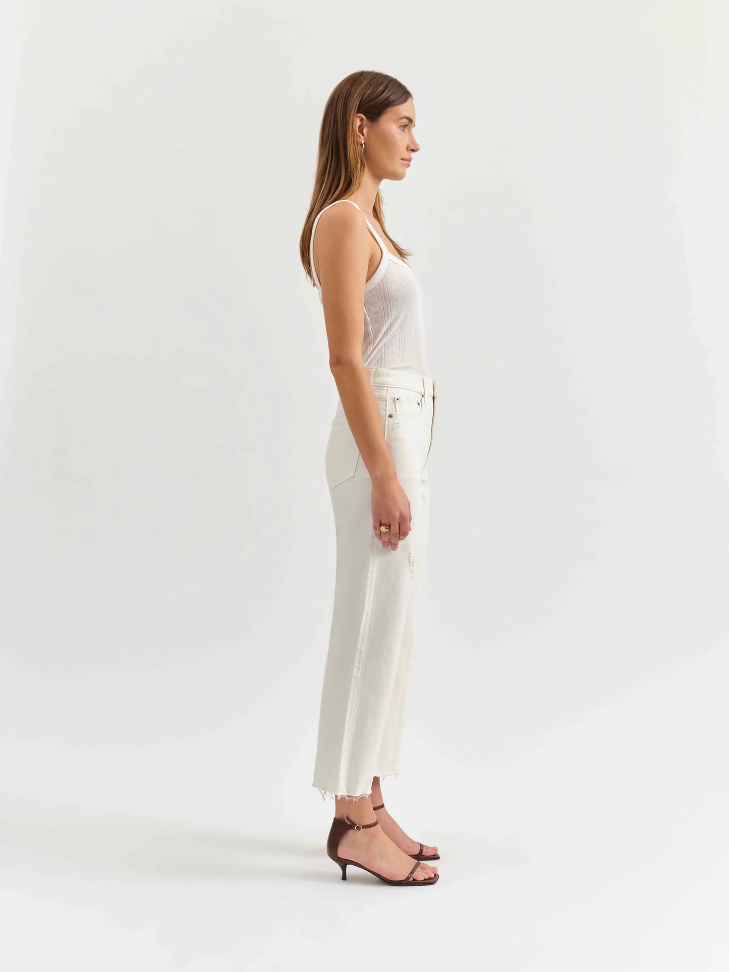 Sundaze Crop Straight in Swan
