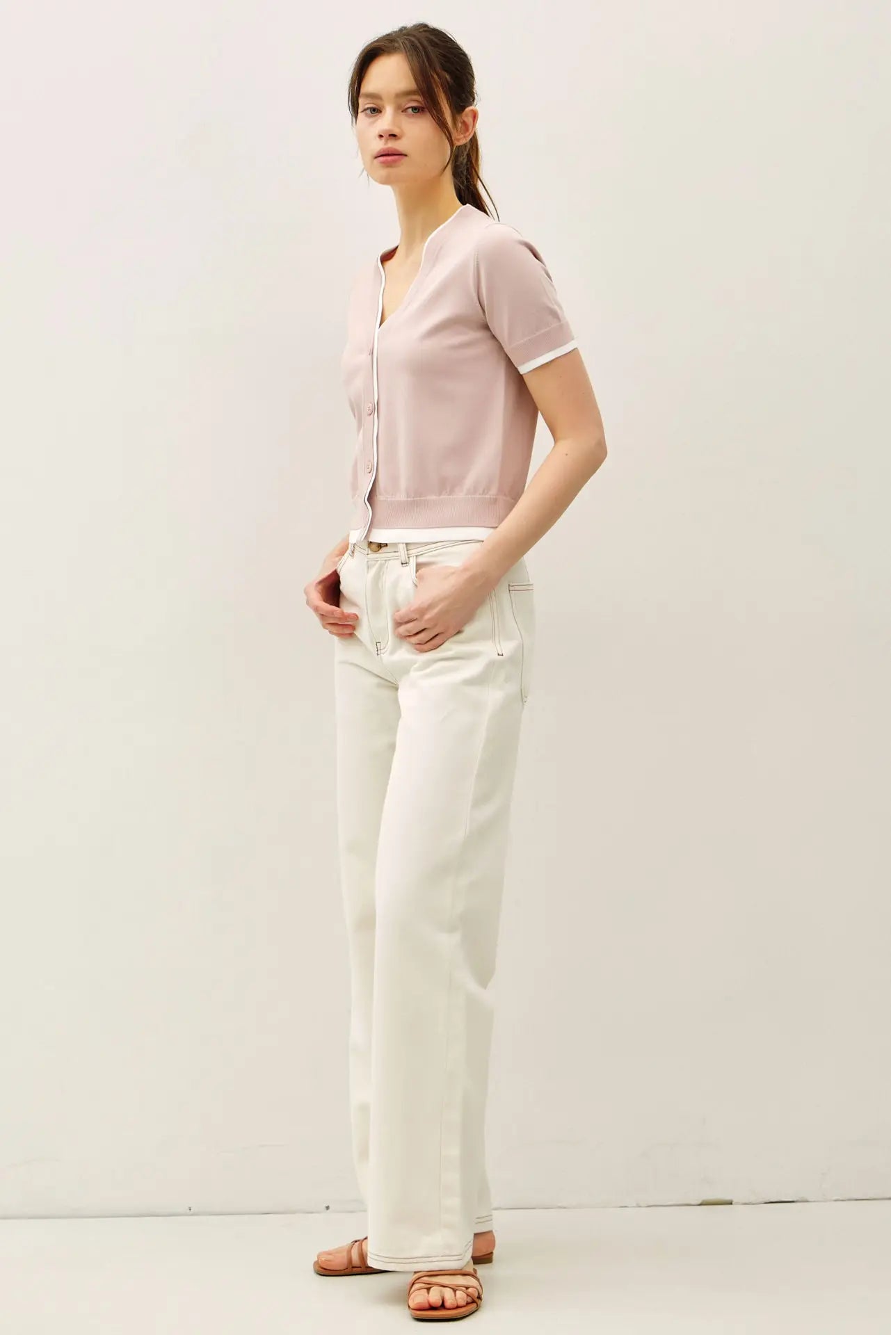 Harmony Cardigan-Blush