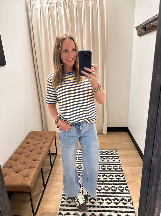 Conner Pocket Tee- Blue