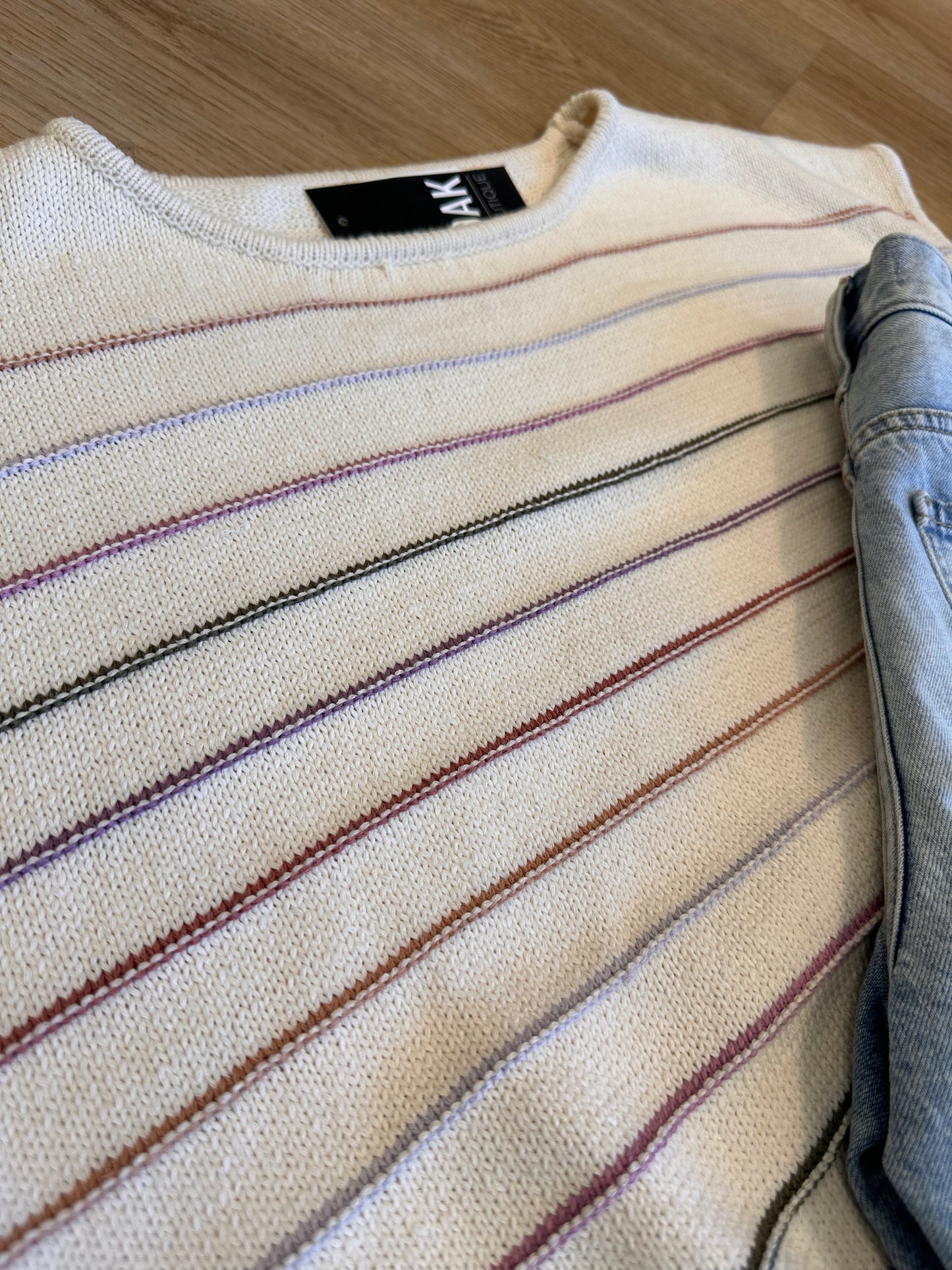 Waverly Striped Top- Lavender Multi