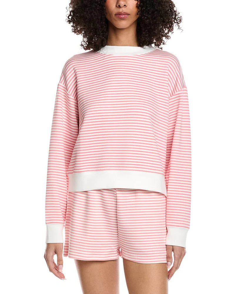 Masie Cloud Fleece Top- Pink