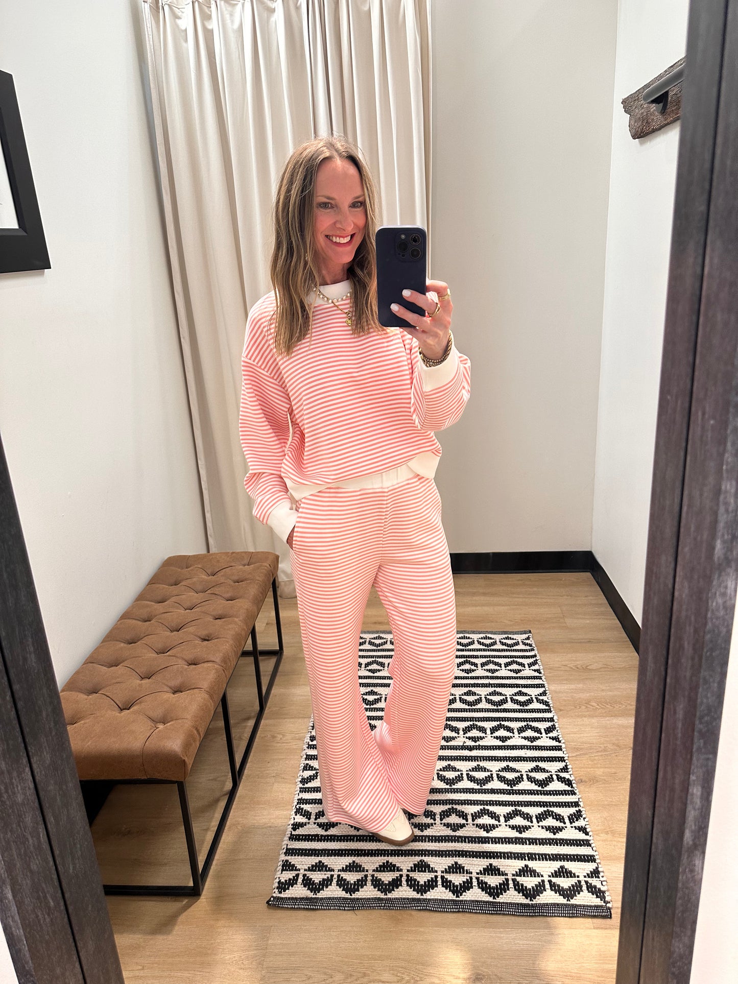 Masie Cloud Fleece Pant- Pink