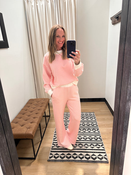 Masie Cloud Fleece Pant- Pink