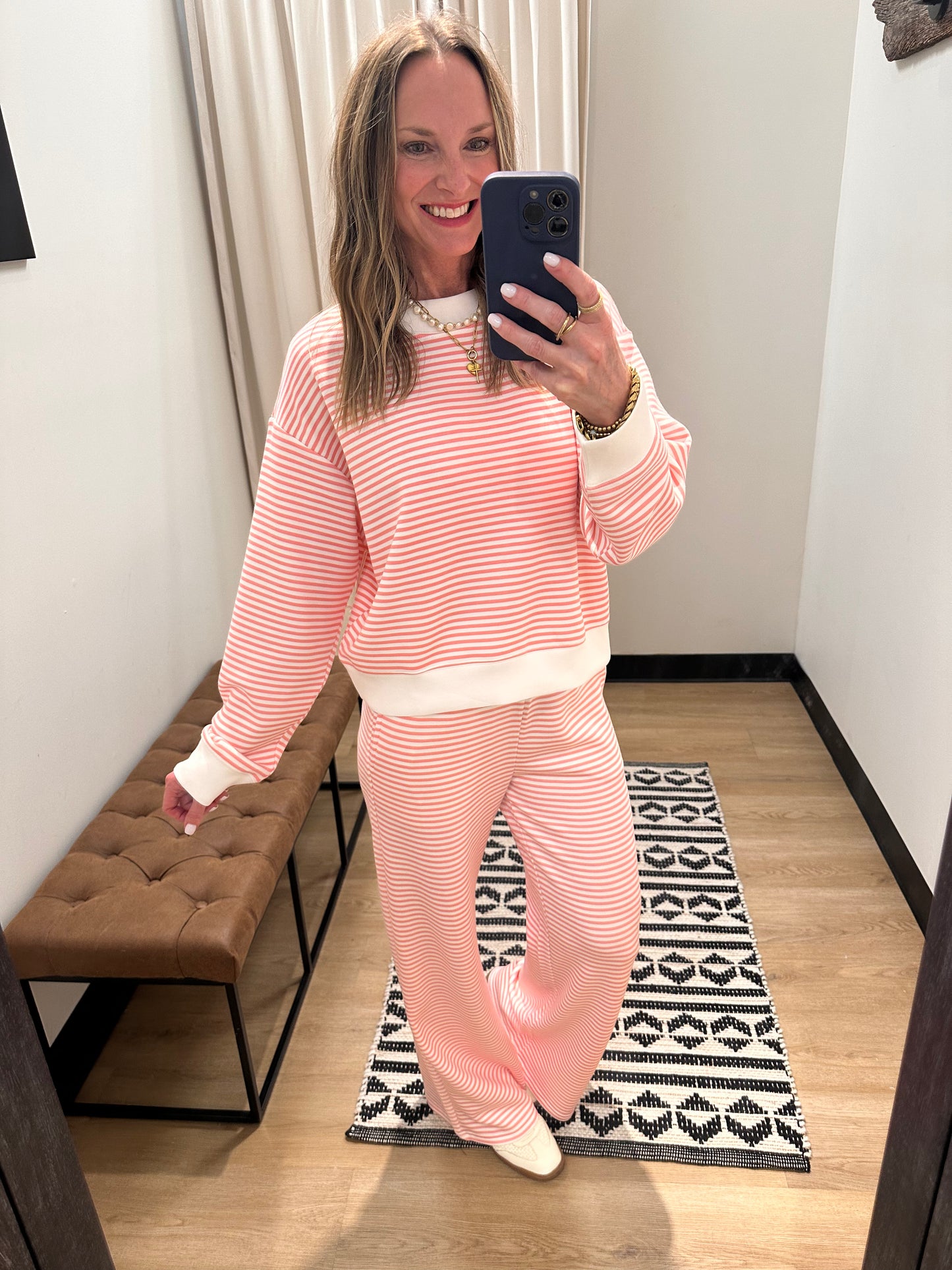 Masie Cloud Fleece Pant- Pink