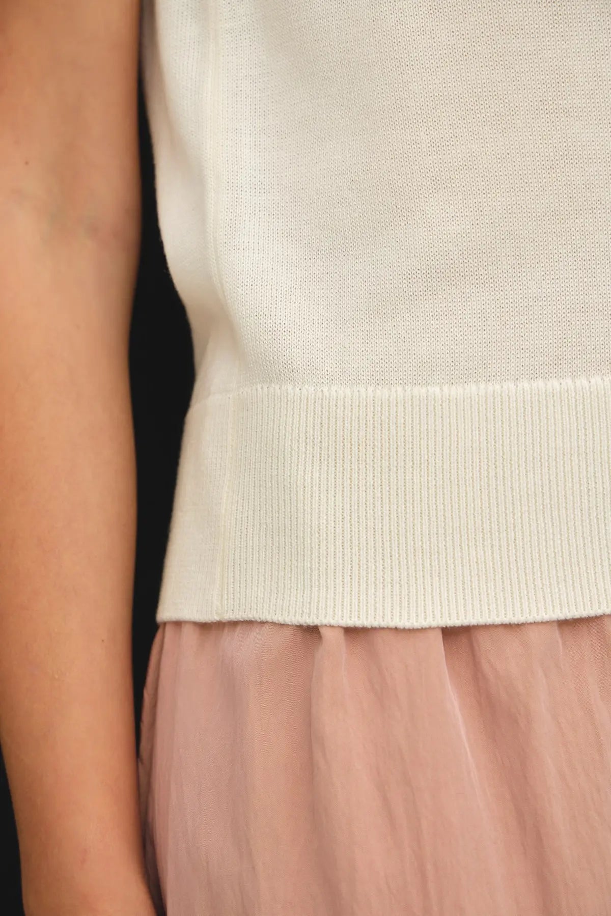 Mona Sleeveless Top- Ivory