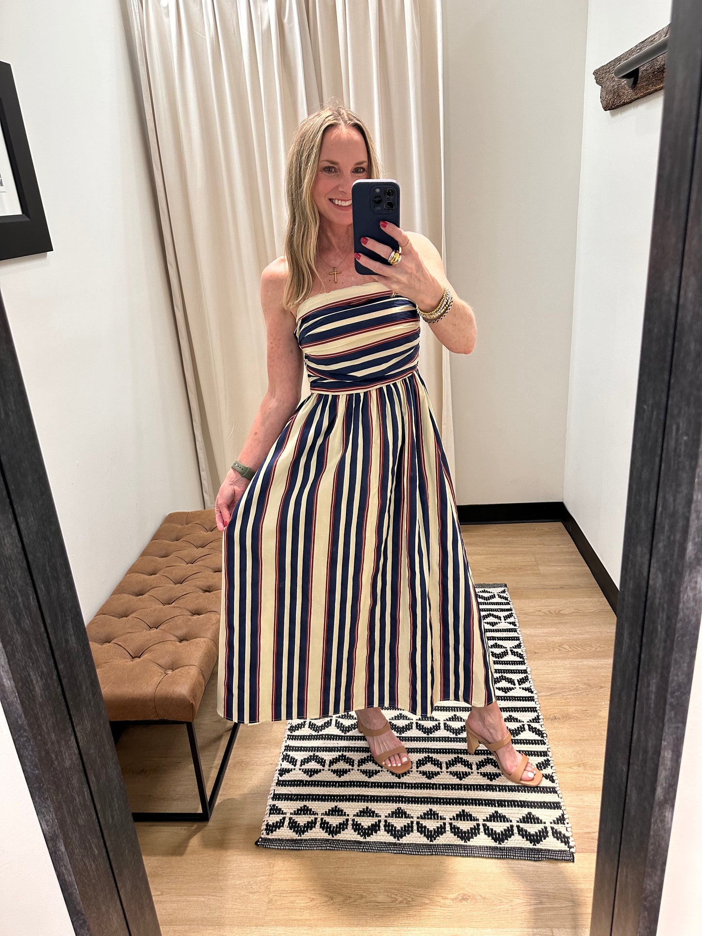 Mallory Tube Maxi- Navy Multi