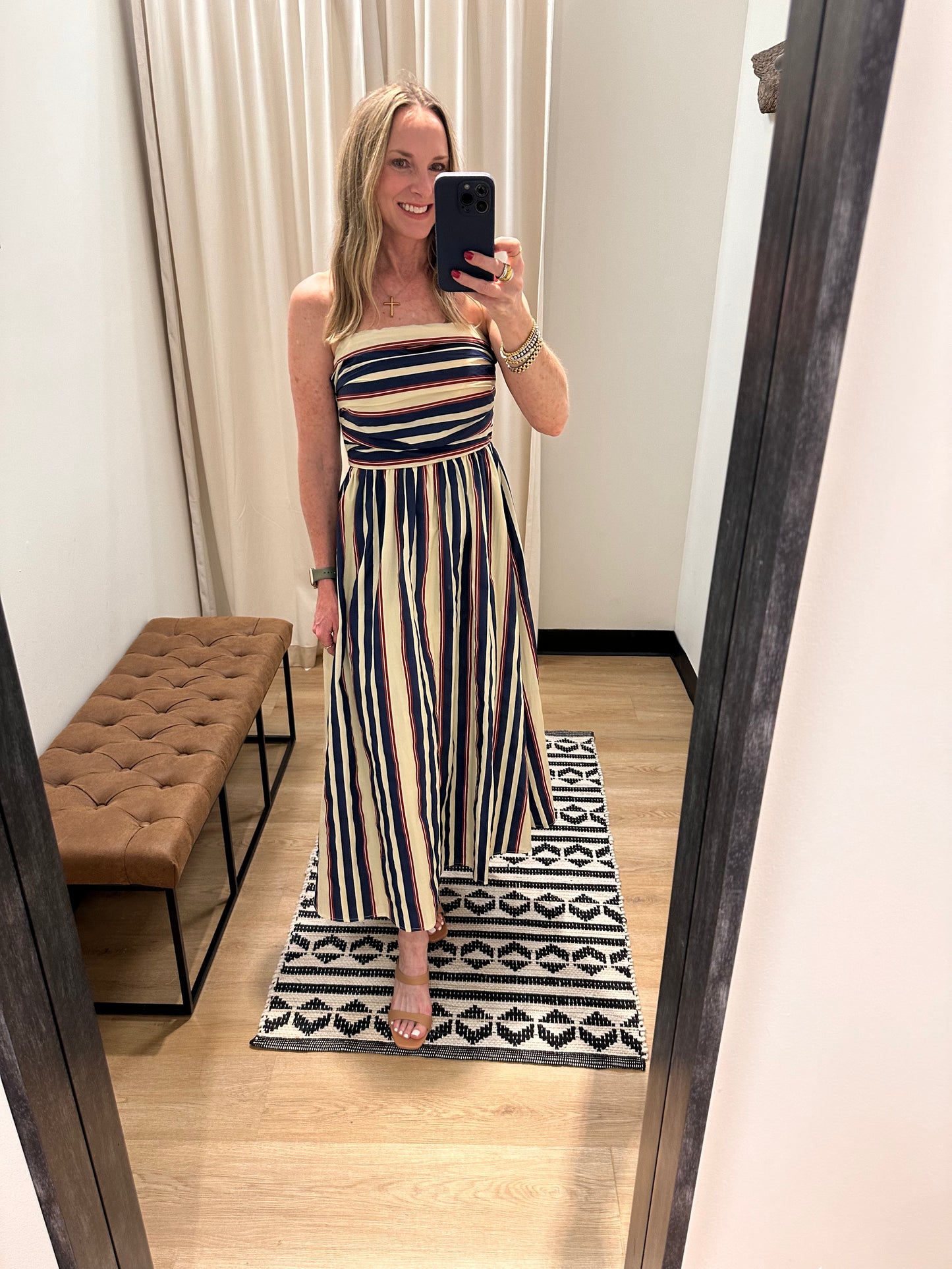 Mallory Tube Maxi- Navy Multi