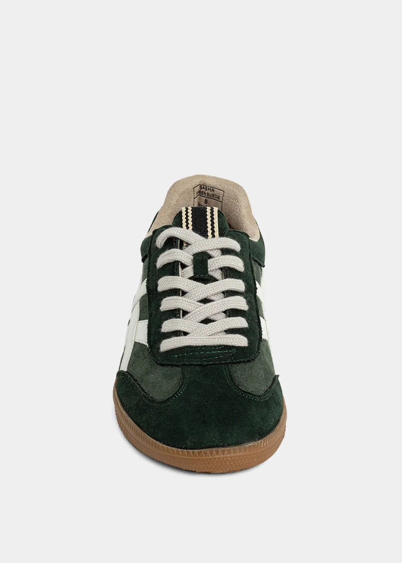 Sasha Green Suede Sneaker