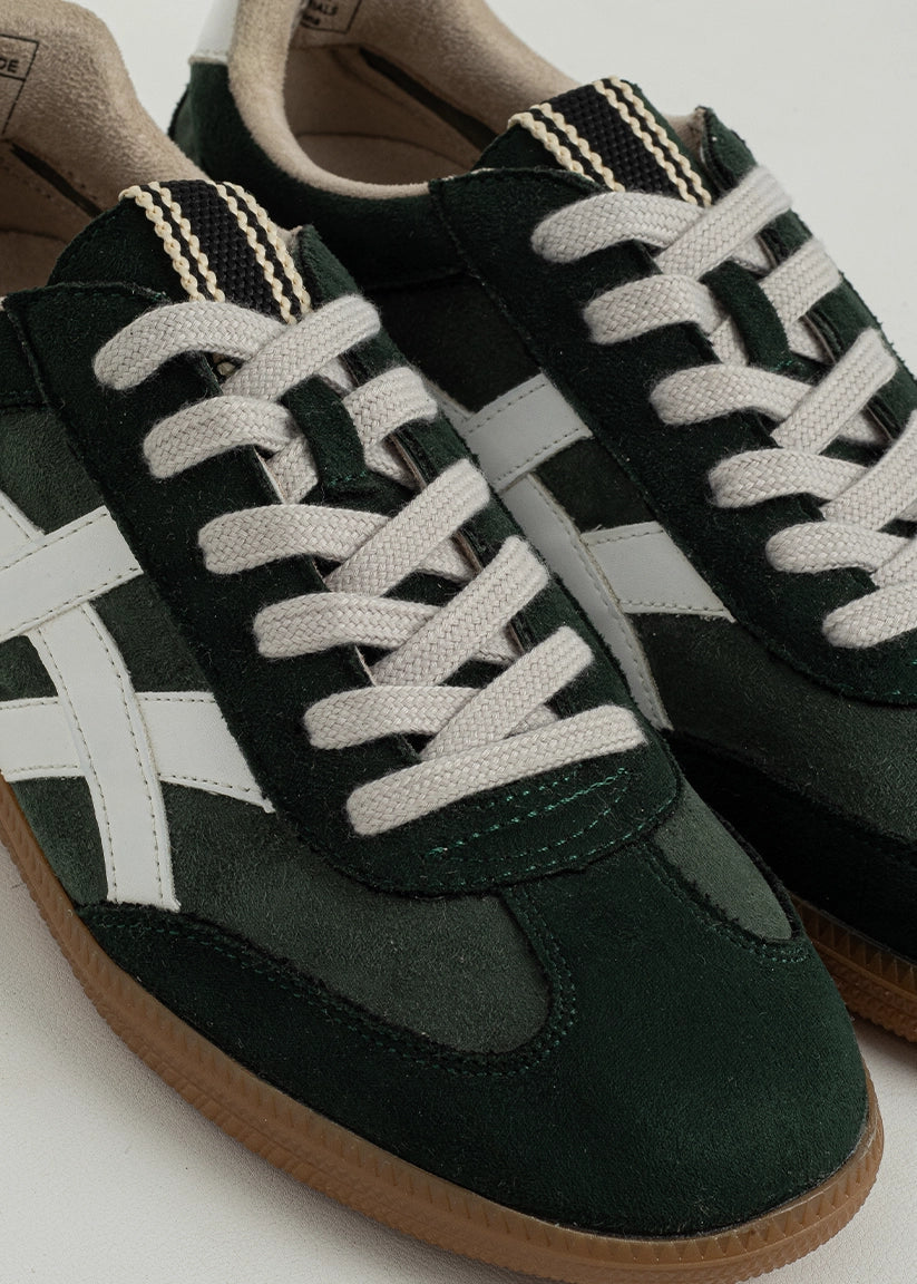 Sasha Green Suede Sneaker