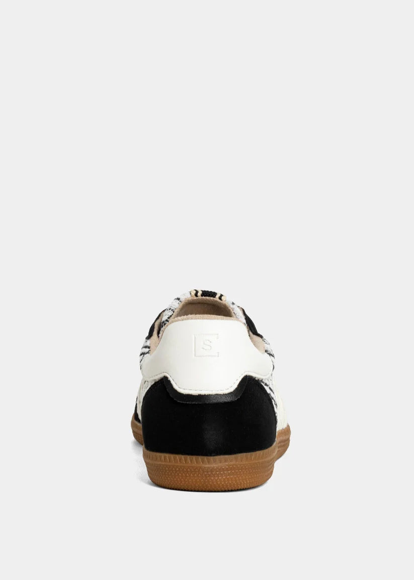 Stevie Sneaker- Black/White Plaid